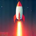 Illustration of a rocket launching into space, symbolizing going live